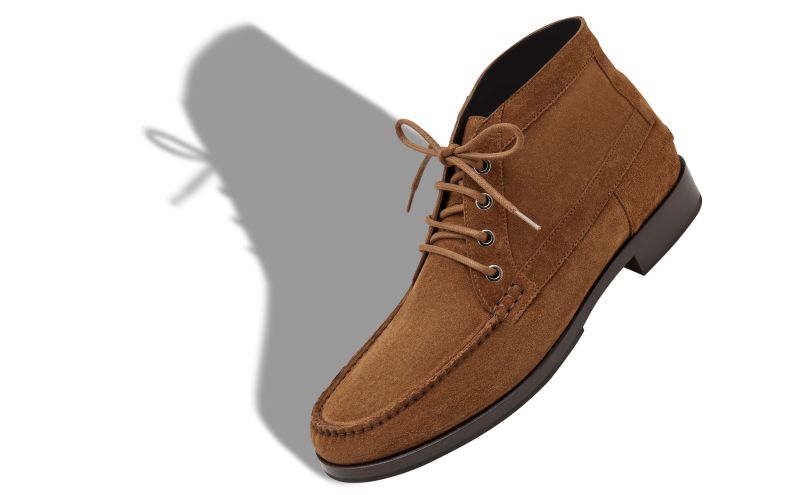 Rhinebeck, Brown Calf Suede Ankle Boots - US$1,125.00